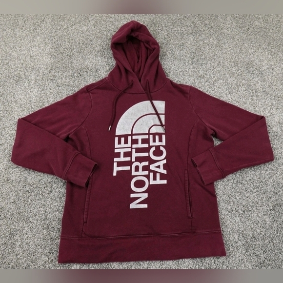 The North Face Tops - North Face Sweater Womens Medium Maroon Outdoors Sweatshirt Hoodie Hoody